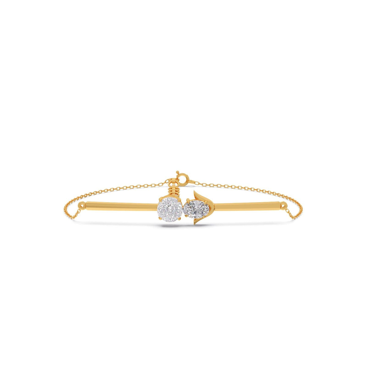 Portuguese Oval Pair Chain Bracelet