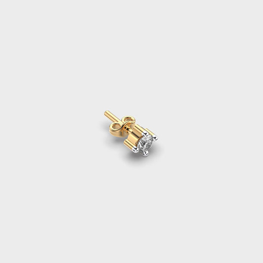 Mini Solo Diamond Ear Stud For Men