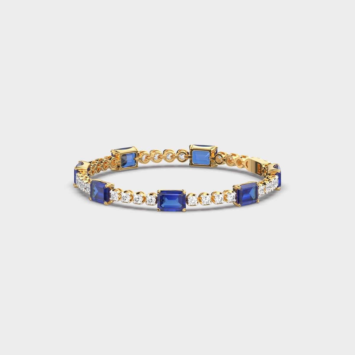 Royal Blue Diamond Tennis Bracelet