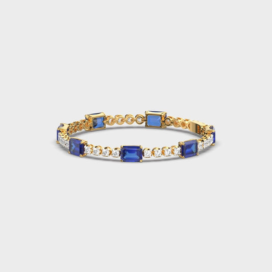 Royal Blue Diamond Tennis Bracelet
