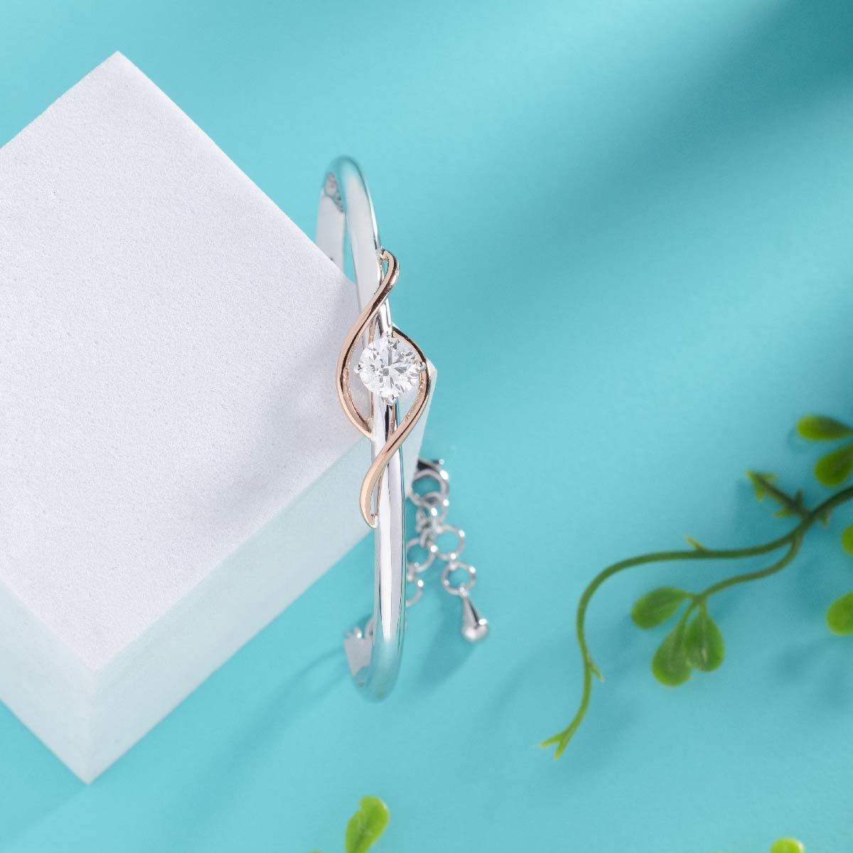 Diamond In Thistle Bracelet