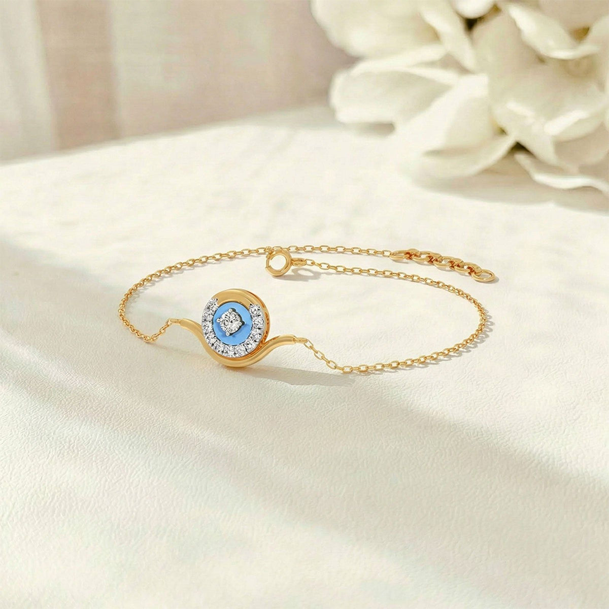 Cotton Candy Swirling Diamond Bracelet