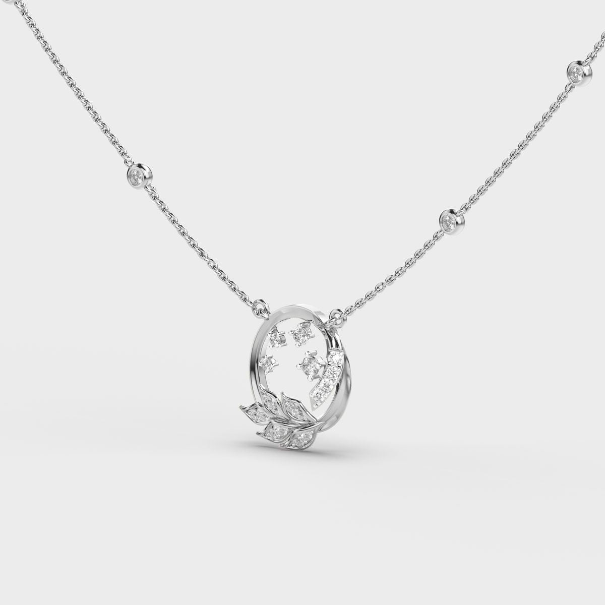 Basket of Blooms Diamond Necklace