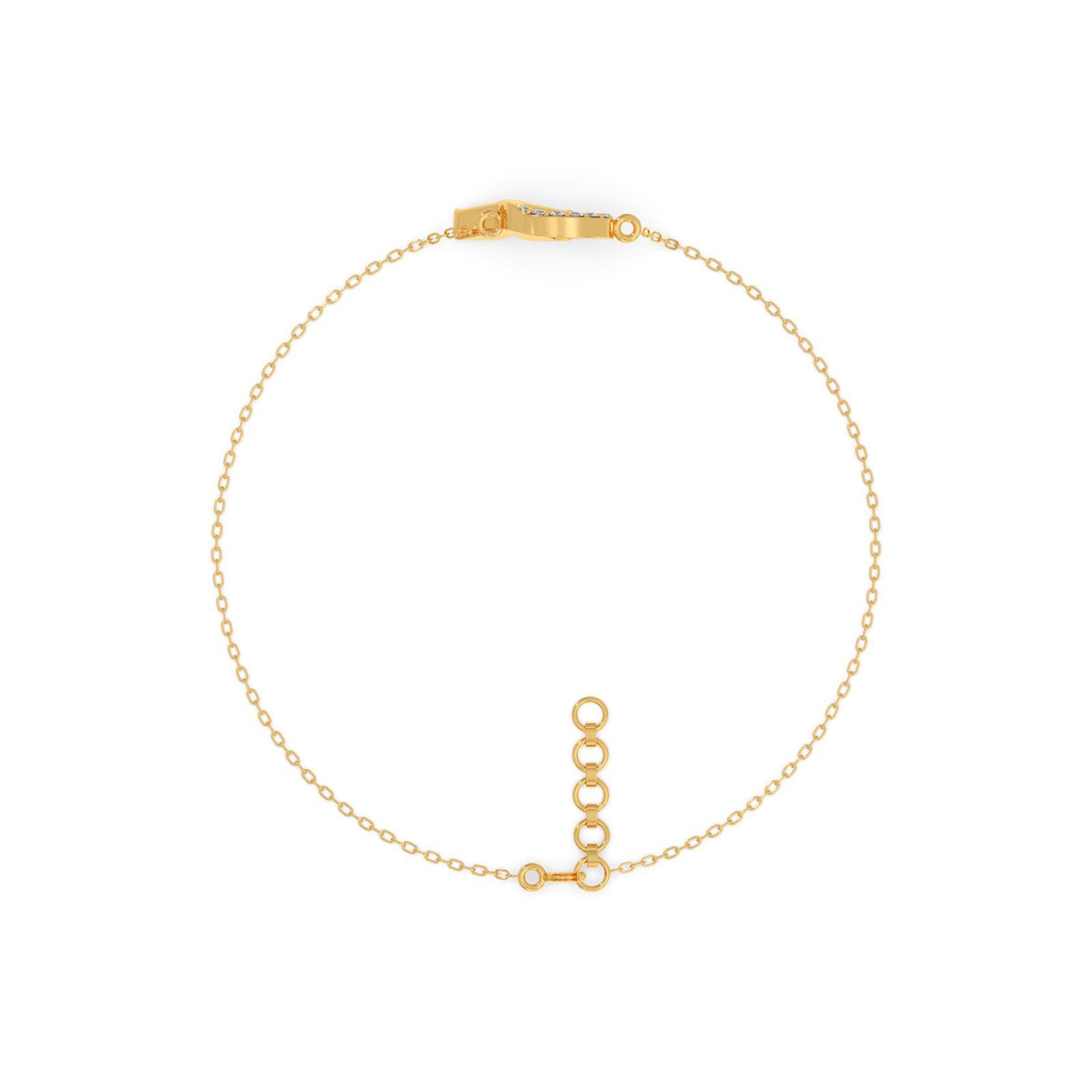Mermaid Tail Diamond Chain Bracelet