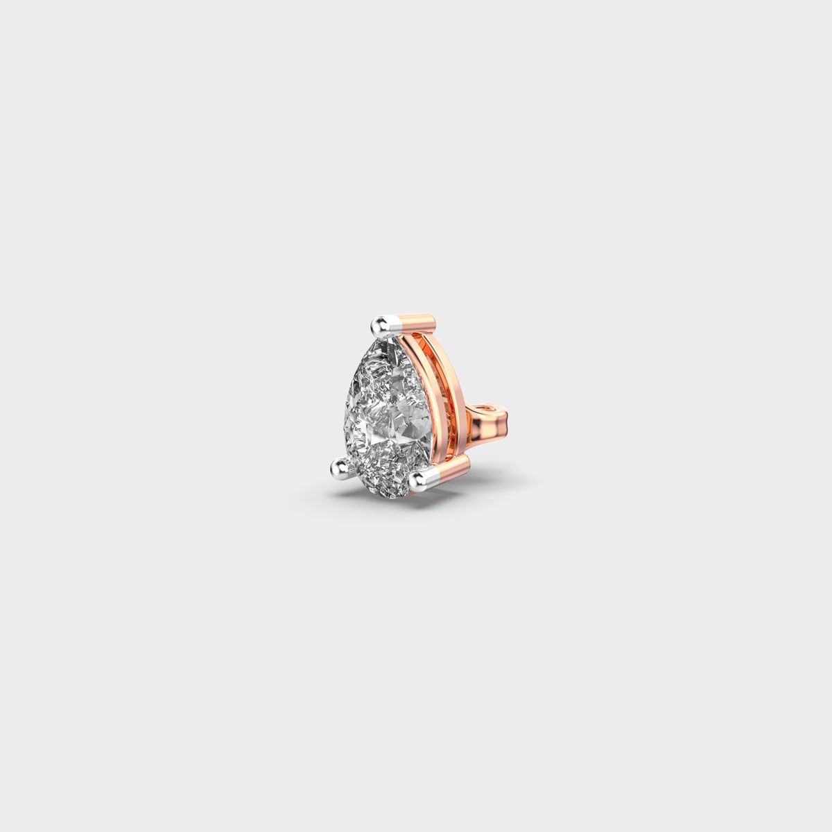 Pear Shaped Diamond Echo Stud