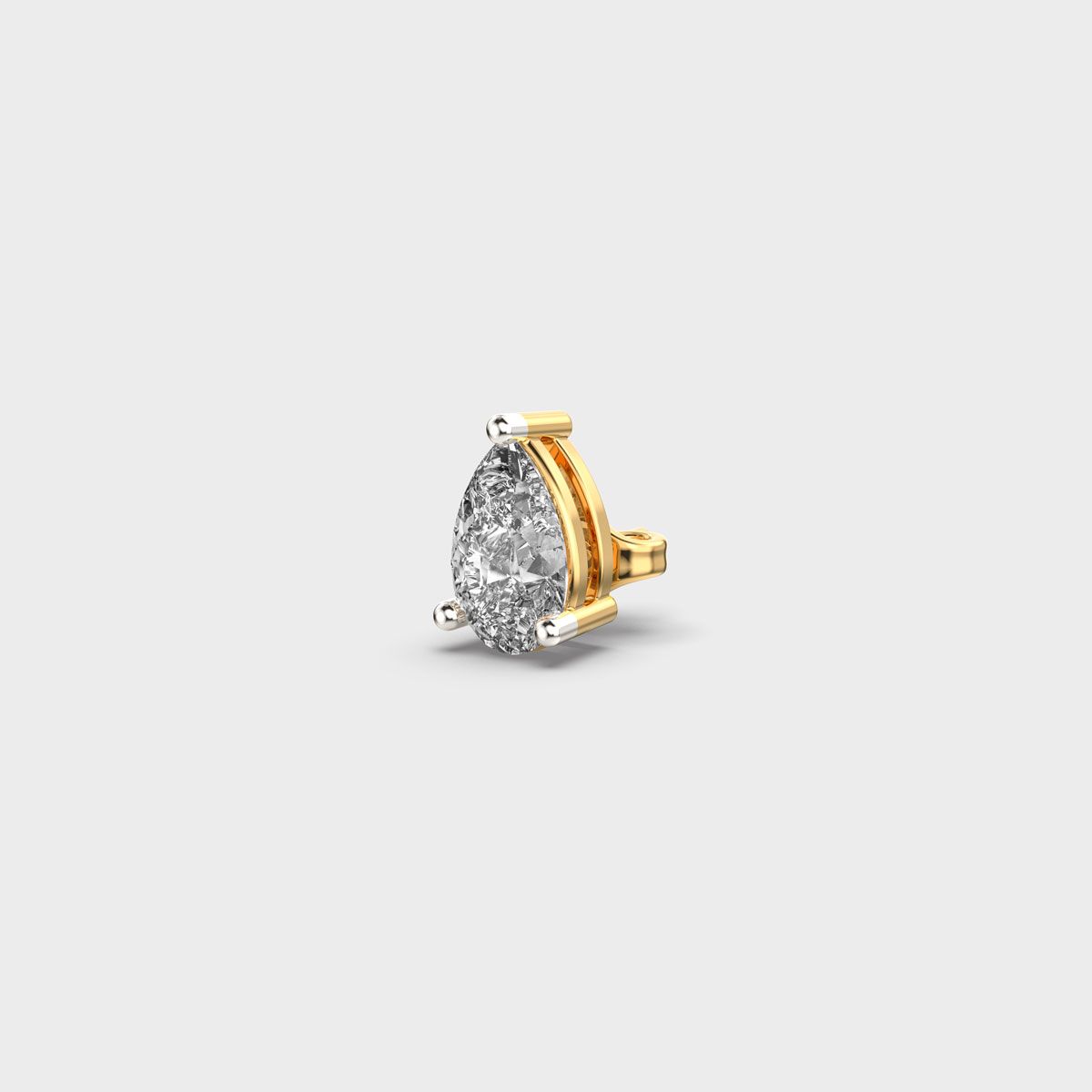Pear Shaped Diamond Echo Stud