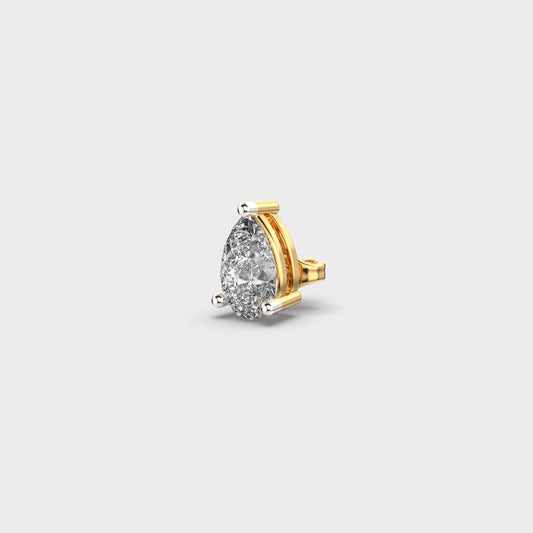 Pear Shaped Diamond Echo Stud