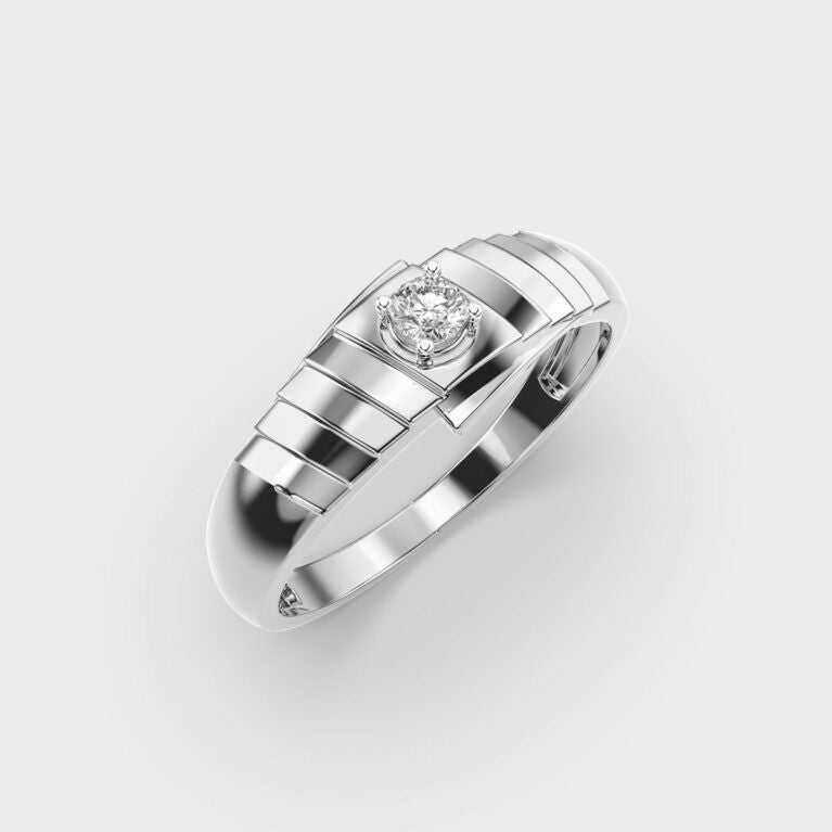 Serpentine Diamond Band Ring For Men - View 7