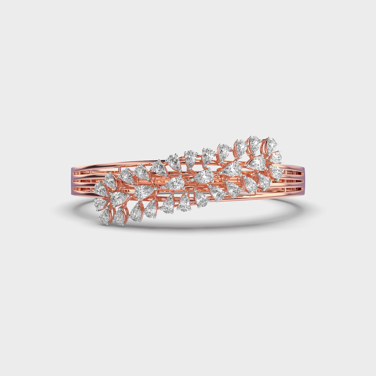 Pear Blossom Cluster Diamond Bracelet