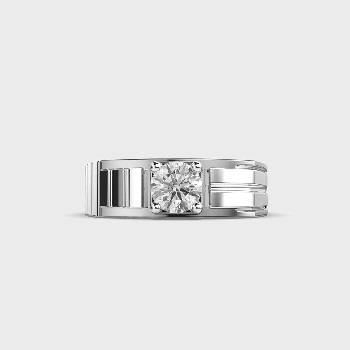 Dual Tone Ironclad Diamond Band For Men - View 7