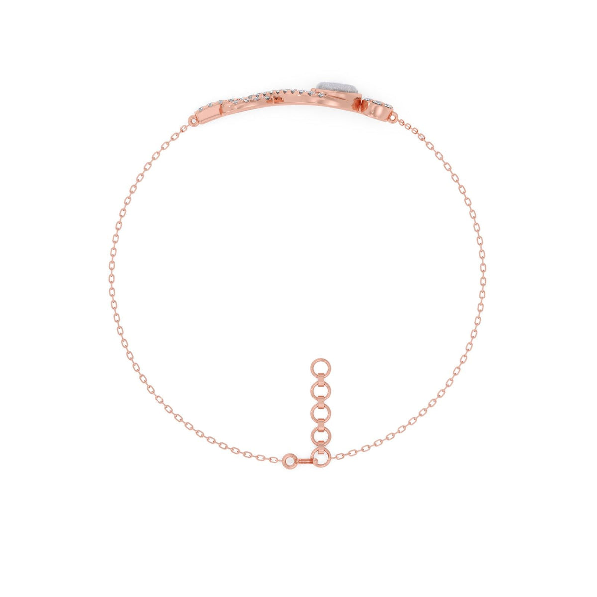 Infinite Evil Eye Round Diamond Bracelet
