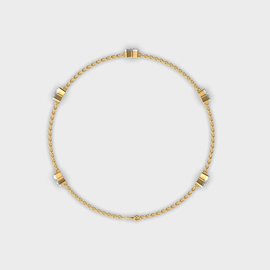 Roselle Beaded Diamond Bracelet