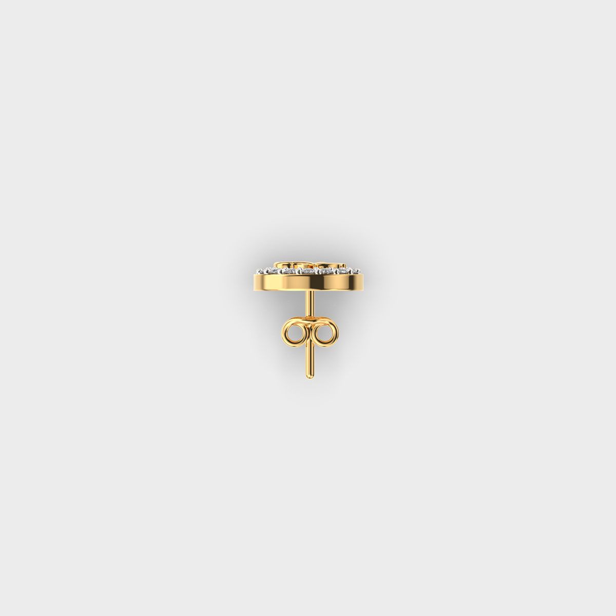 Amber Om Diamond Stud For Men