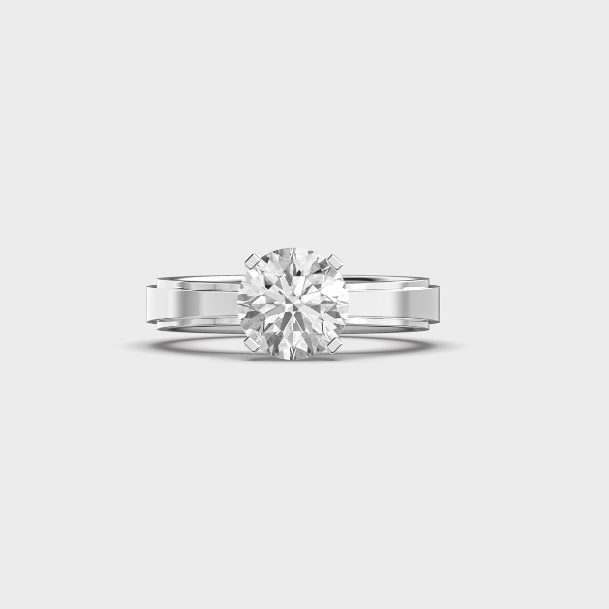 Simple Round Cut Diamond Ring - View 6