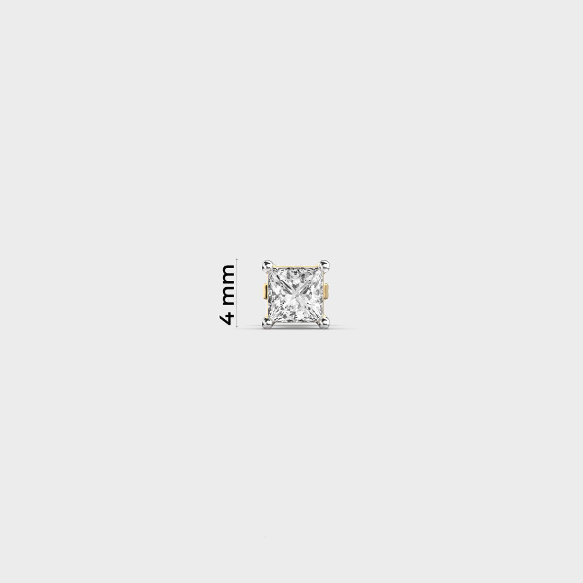 Sharp Edge Diamond Stud For Men