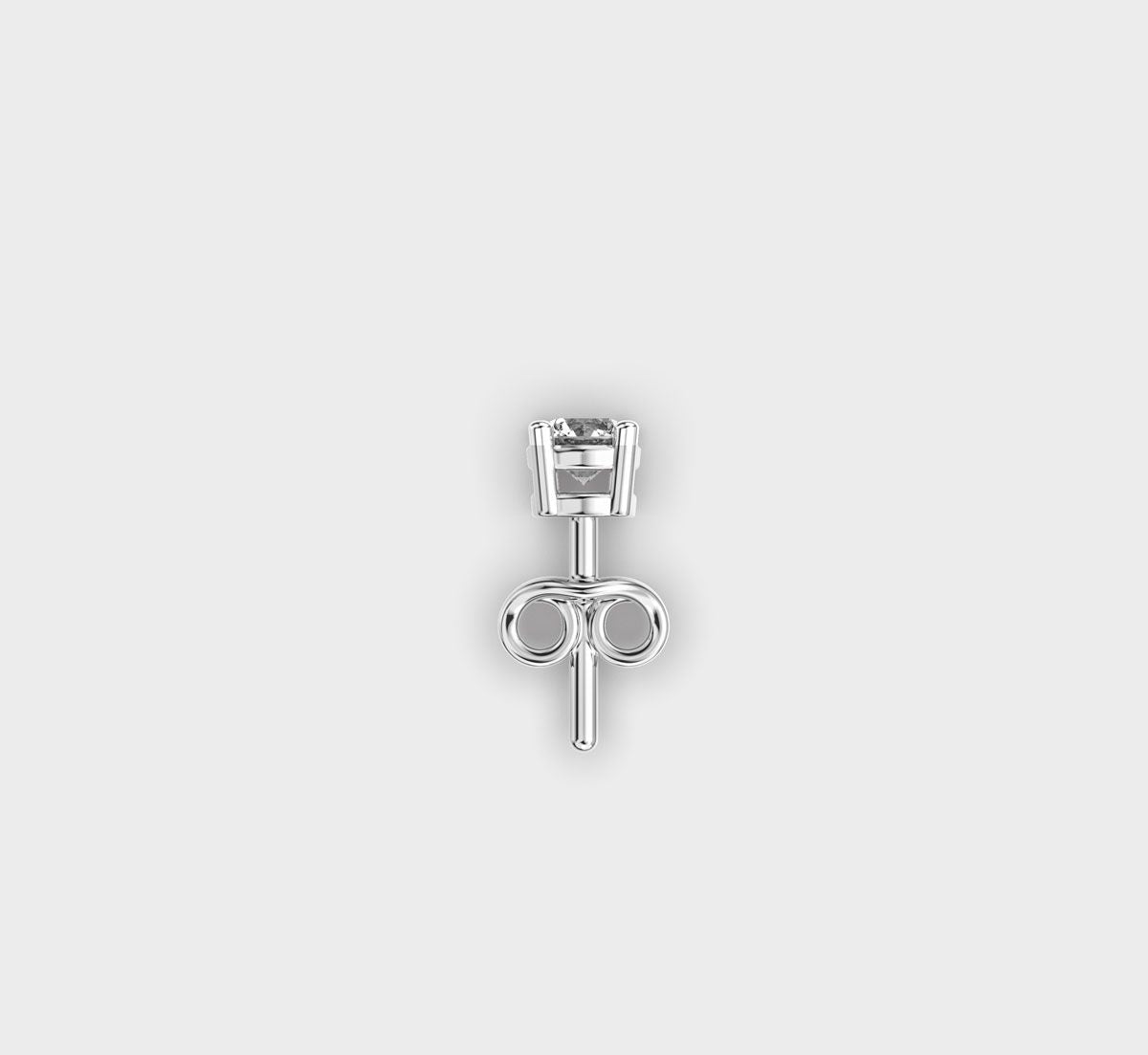 Classic Appeal Round Diamond Stud For Men