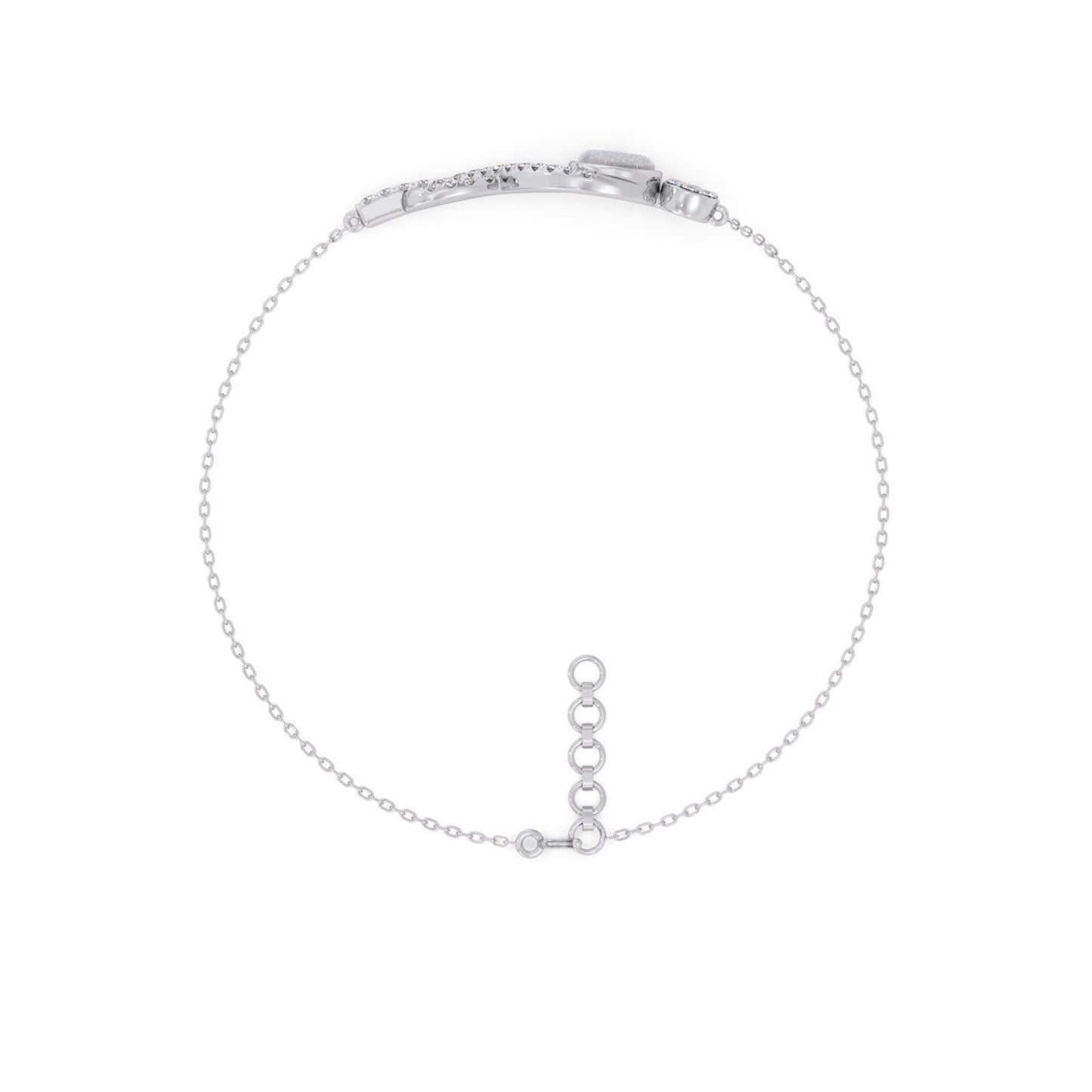 Infinite Evil Eye Round Diamond Bracelet