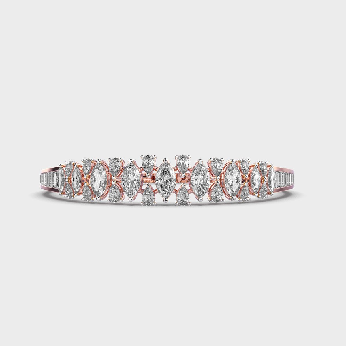 Stunning English Princess Diamond Bracelet