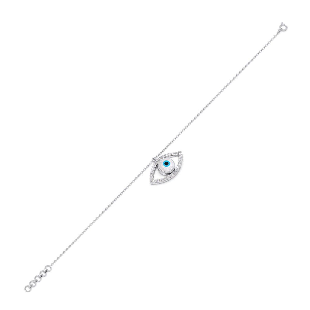 The Marquee Evil Eye Diamond Bracelet