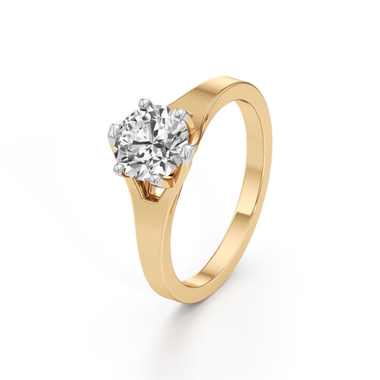 Celestia Solitaire Grace Ring