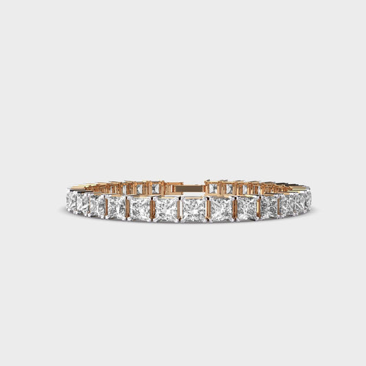 Princess Cut Diamond Tennis Bracelet