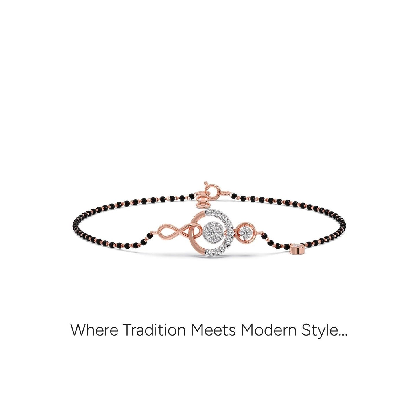 Ananta Cluster Diamond Mangalsutra Bracelet