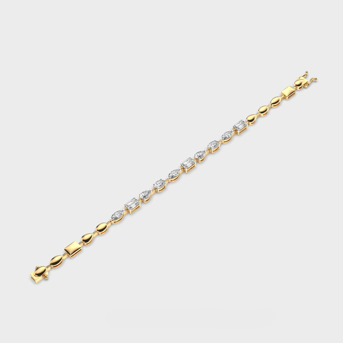 Mixed Diamond Charming Bracelet
