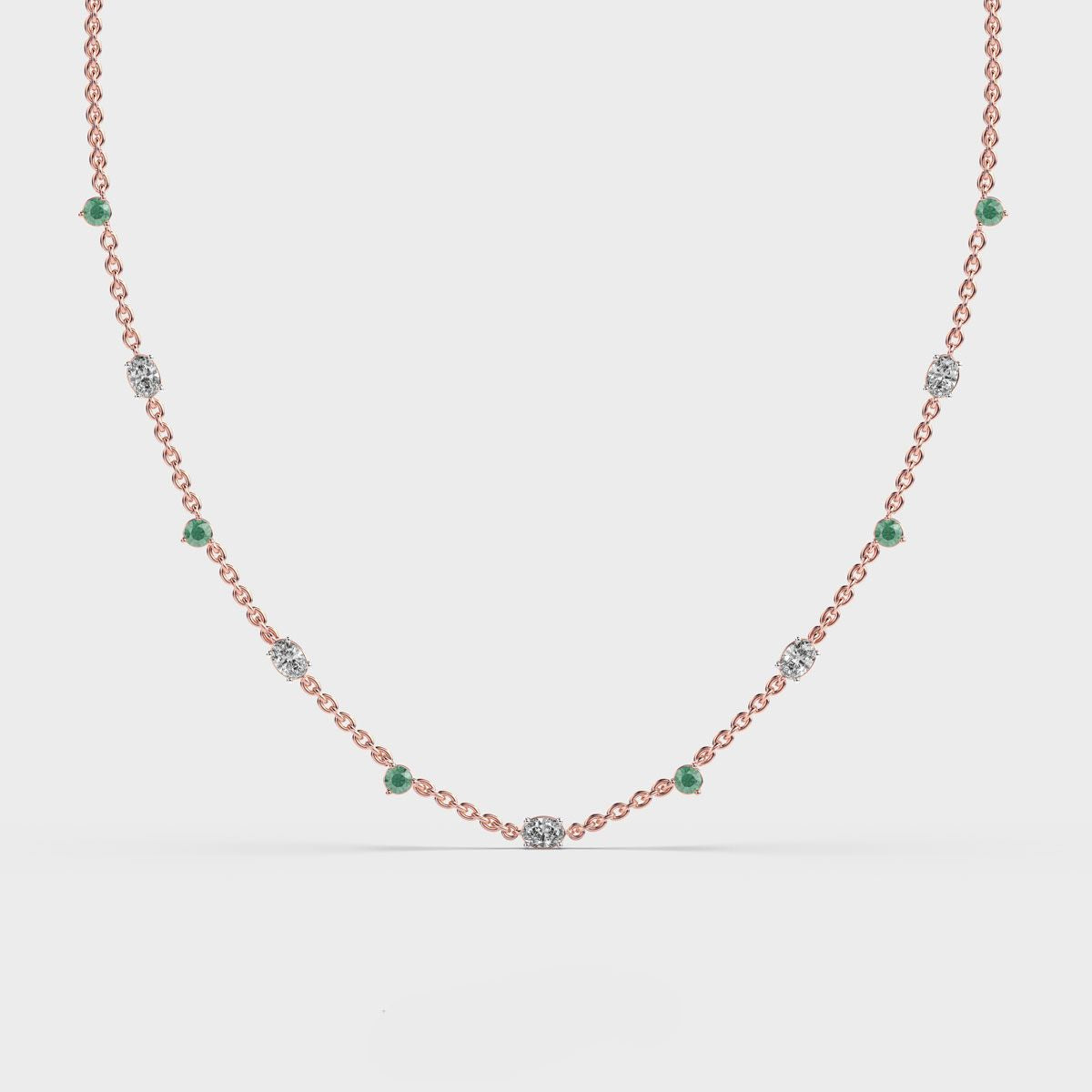 Solstice Cluster Diamond Necklace