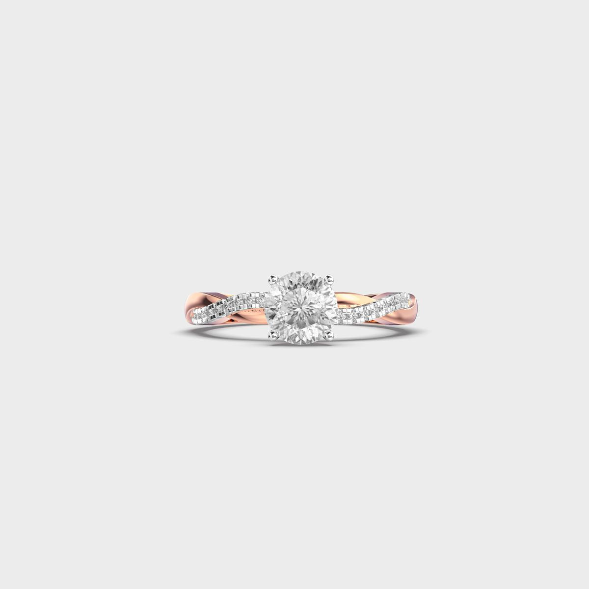 Twisted Curtsy Padma Cut Diamond Ring - View 6