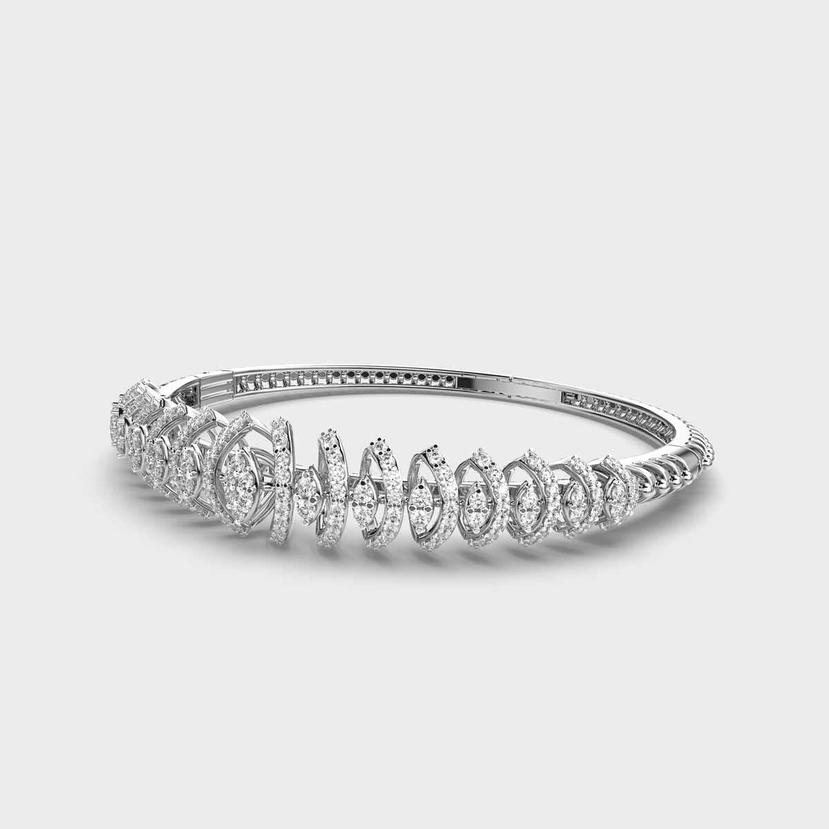 Gleaming Ecstasy Round Diamond Bracelet
