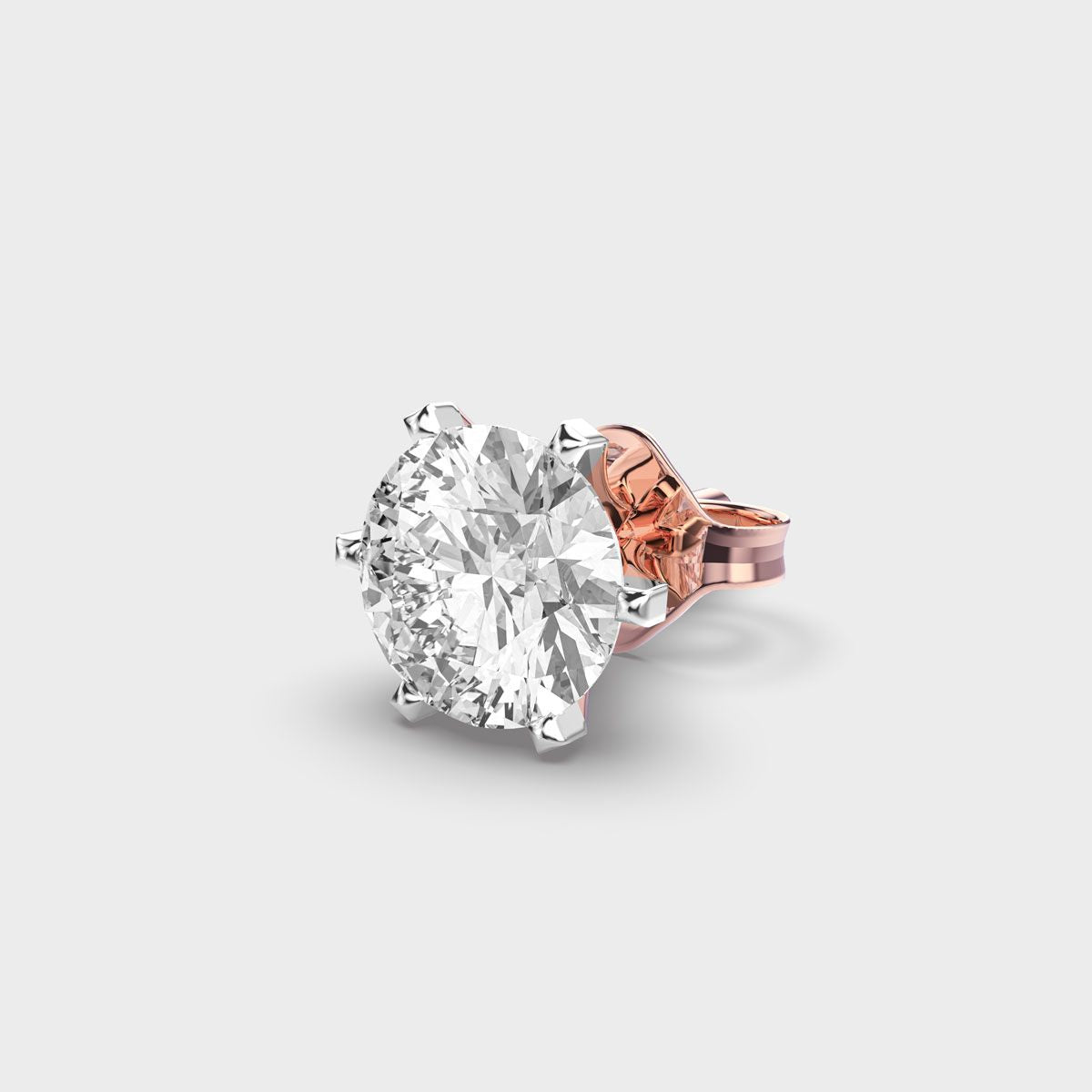 Round Ray Round Diamond Men Stud