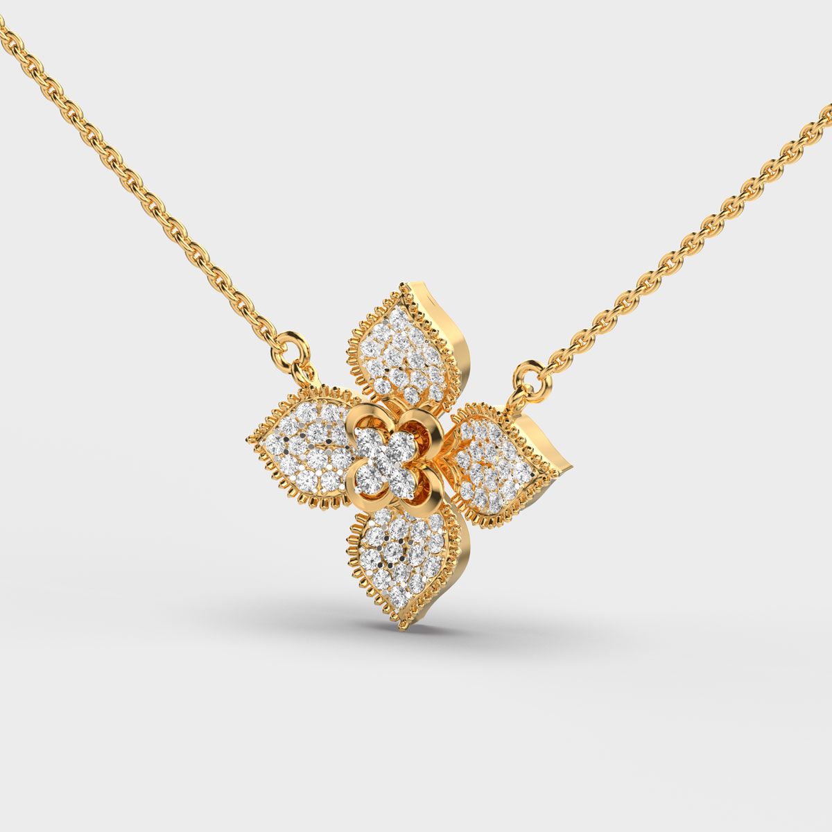 Demogorgon Clustered Diamond Necklace