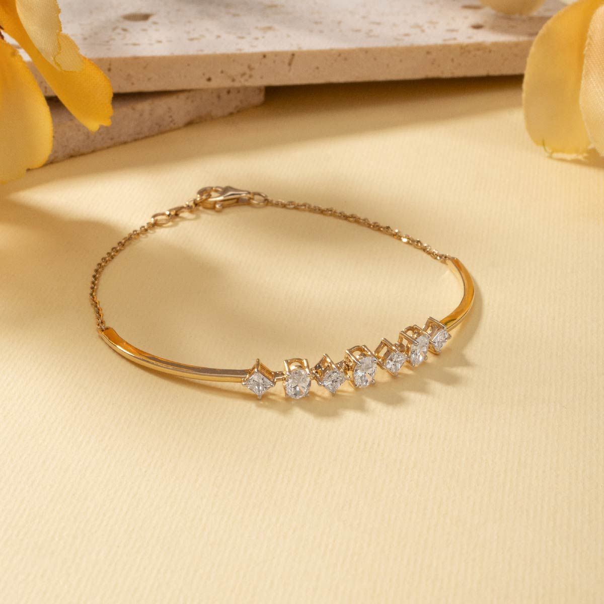 Geometric Appeal Diamond Bracelet