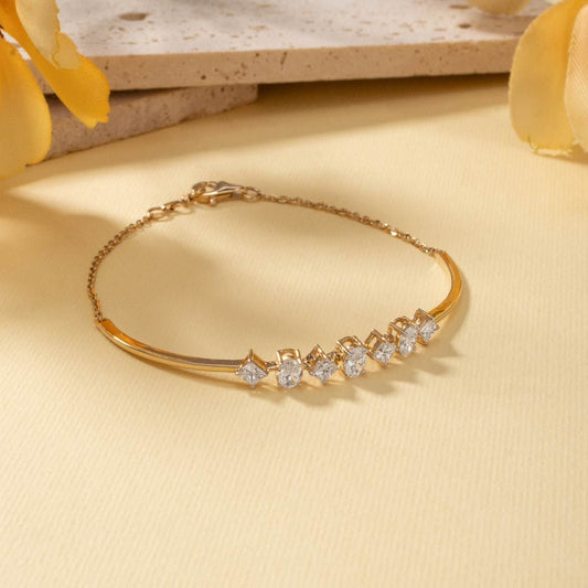Geometric Appeal Diamond Bracelet