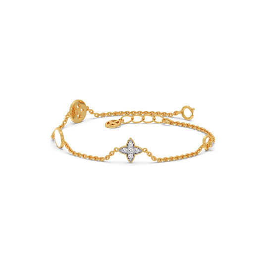 Constella Round Diamond Chain Bracelet