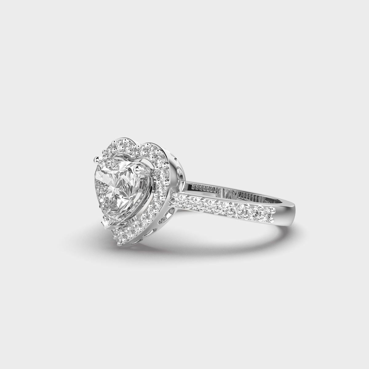 She Said Yes Heart Diamond Ring - View 7