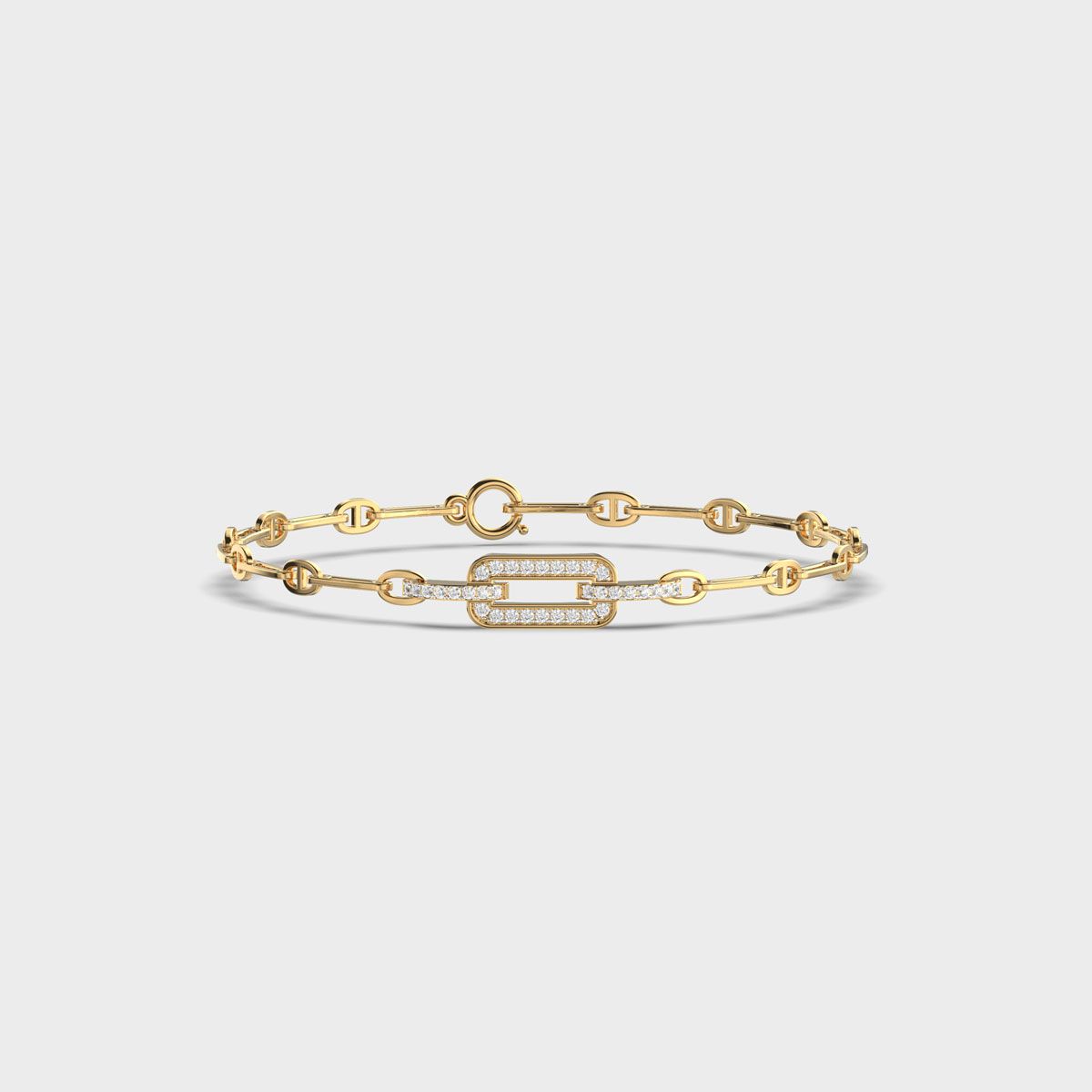 Unity of Facets Diamond Bracelet
