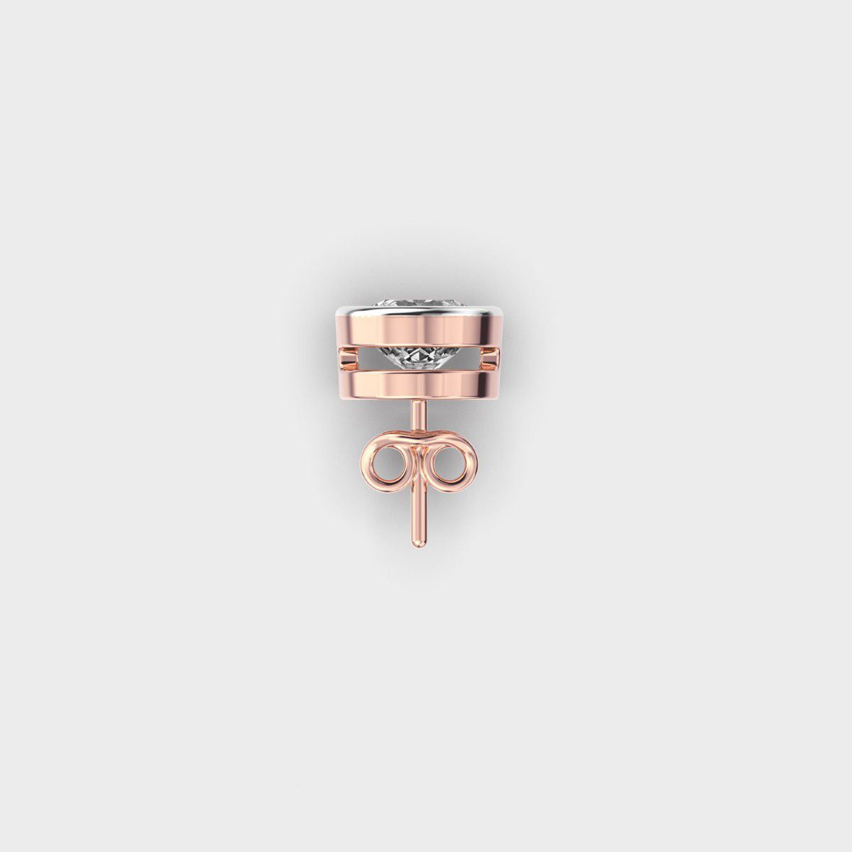 Velvet Glare Round Diamond Stud