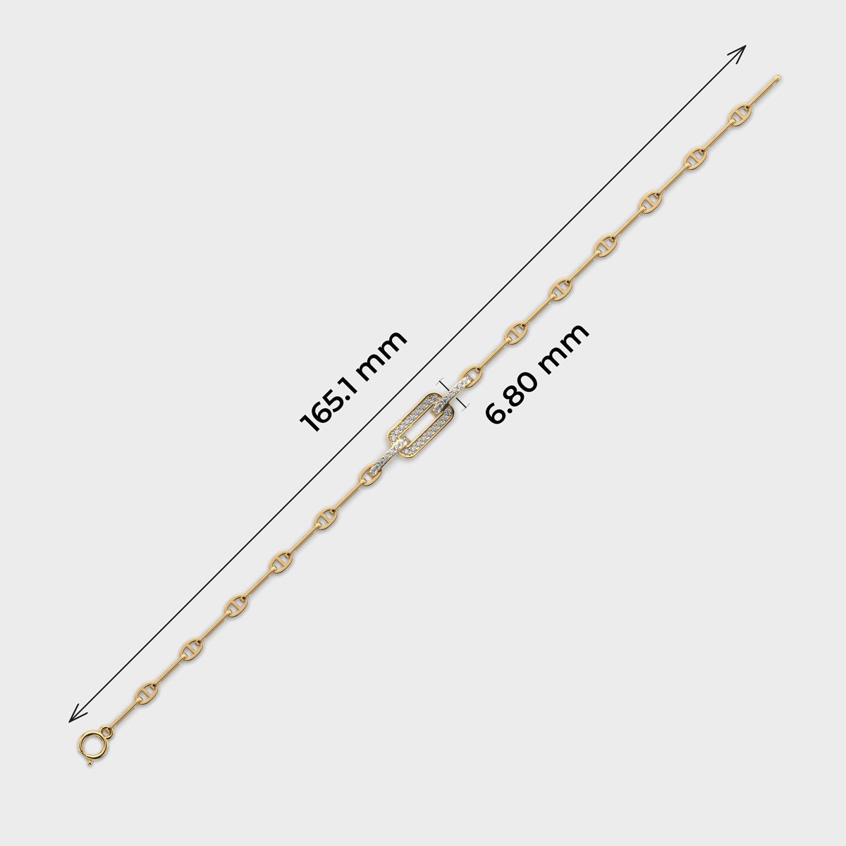 Unity of Facets Diamond Bracelet