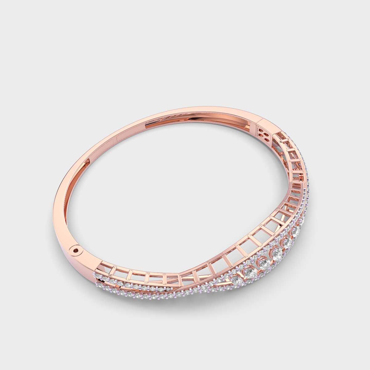 Waves of Harmony Diamond Cluster Bracelet