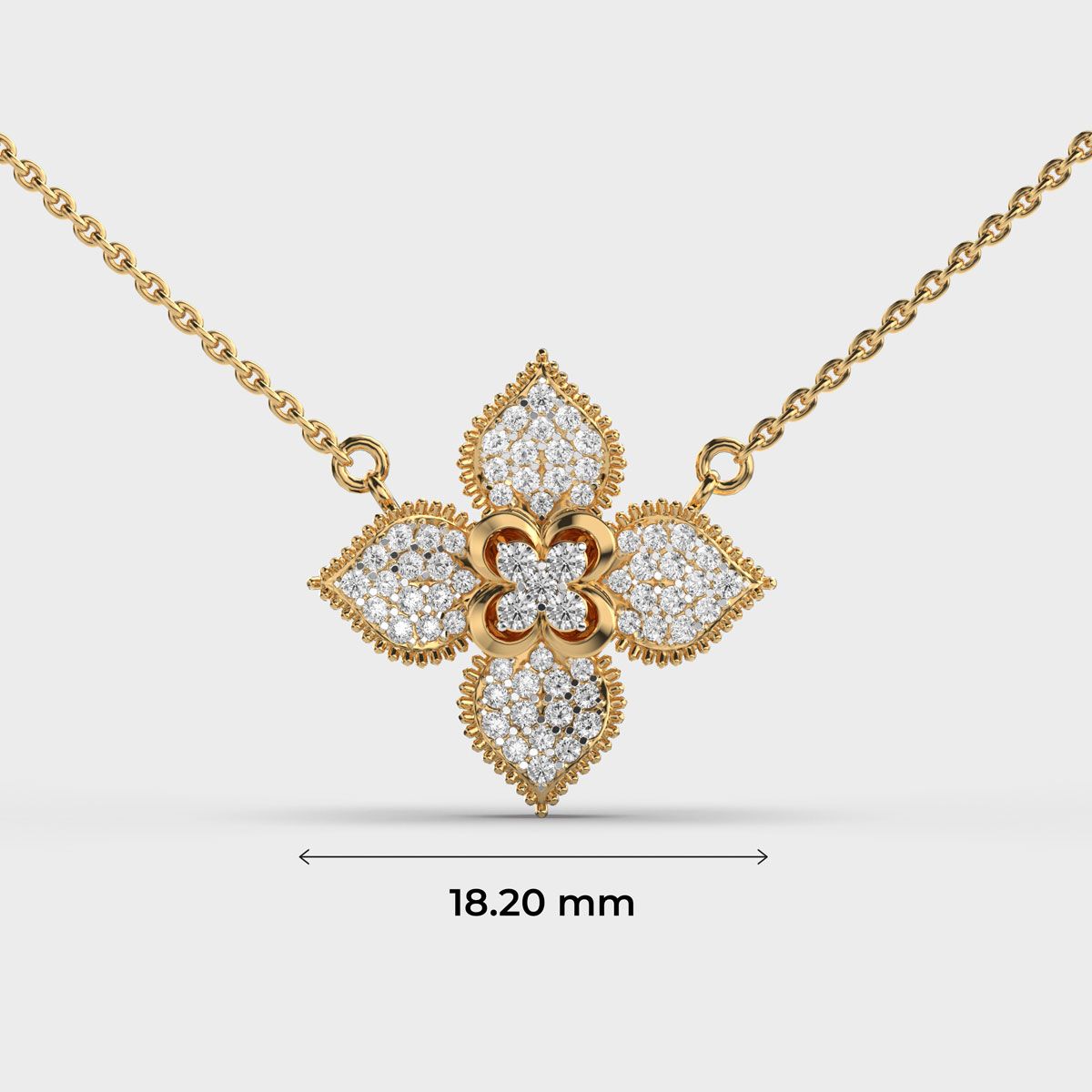 Demogorgon Clustered Diamond Necklace