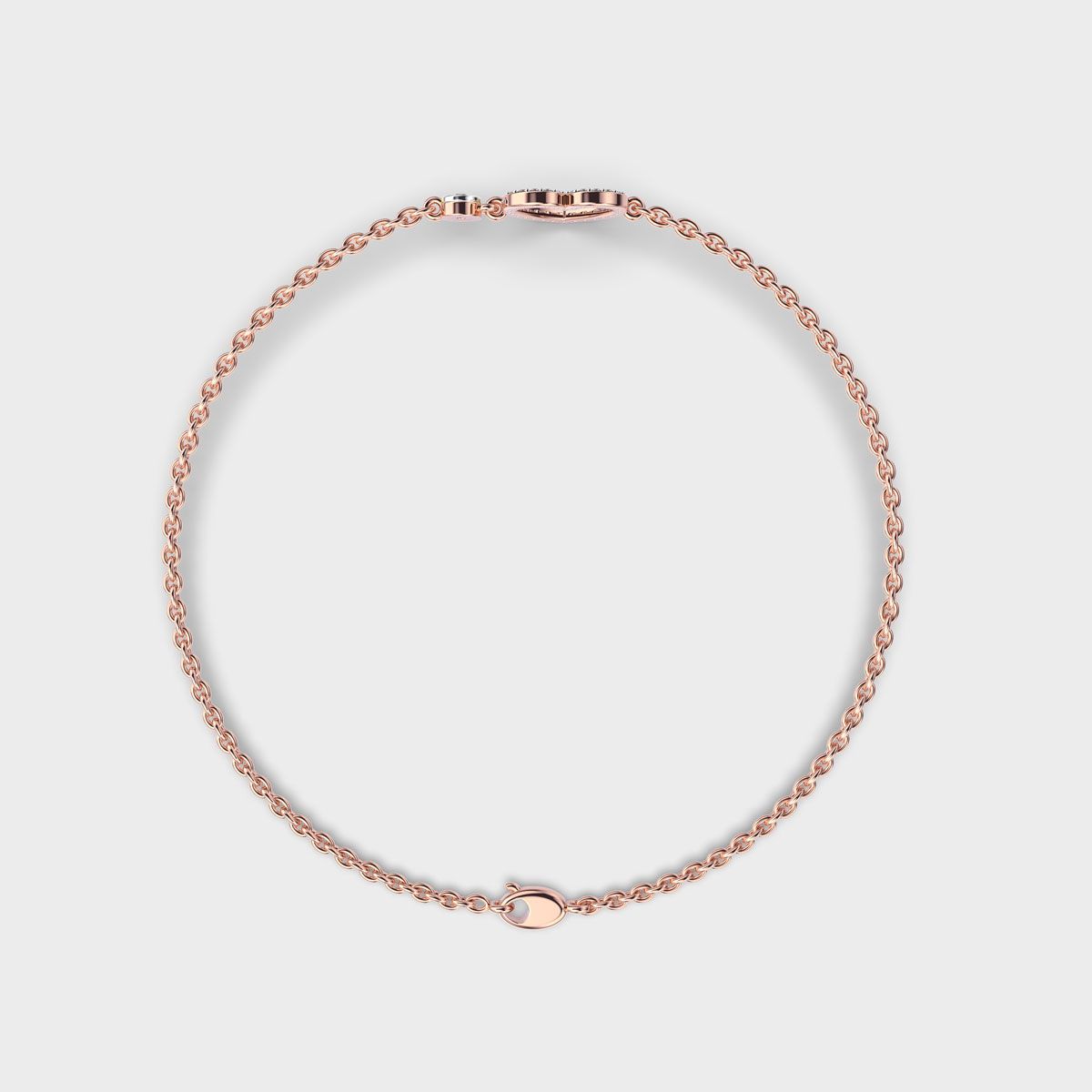 All Hearts Together Diamond Bracelet