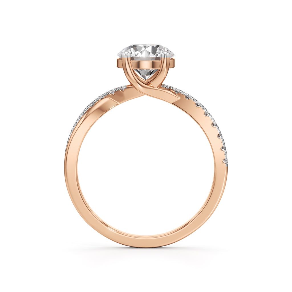 Twilight Embrace Solitaire Ring