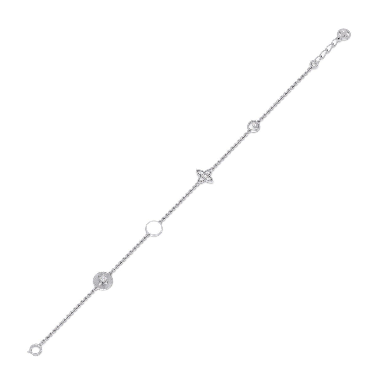 Constella Round Diamond Chain Bracelet