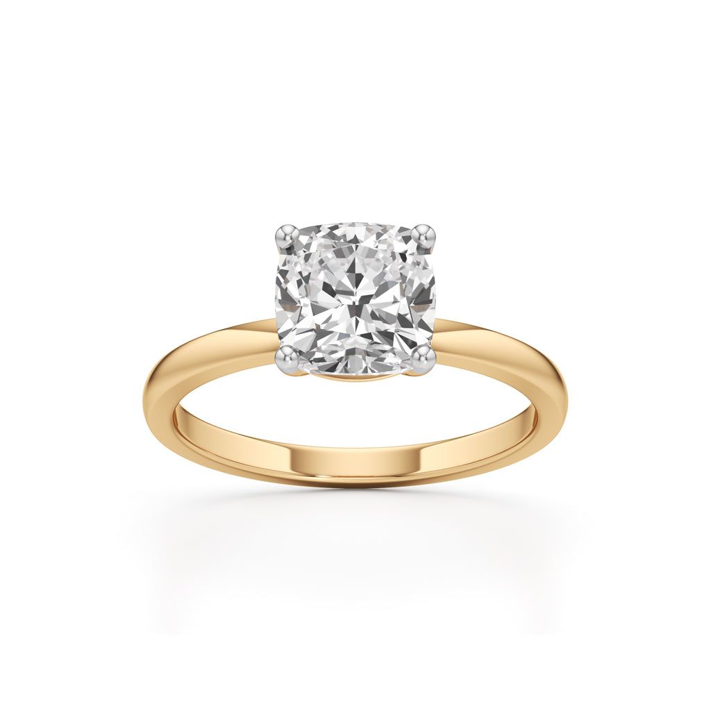 Eterna Cushion Solitaire Ring