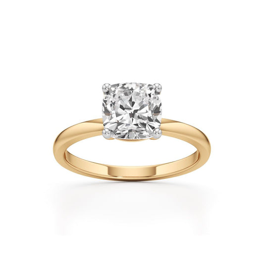 Eterna Cushion Solitaire Ring