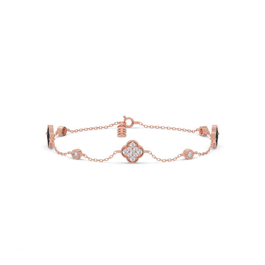 The Lucky Clover Diamond Bracelet