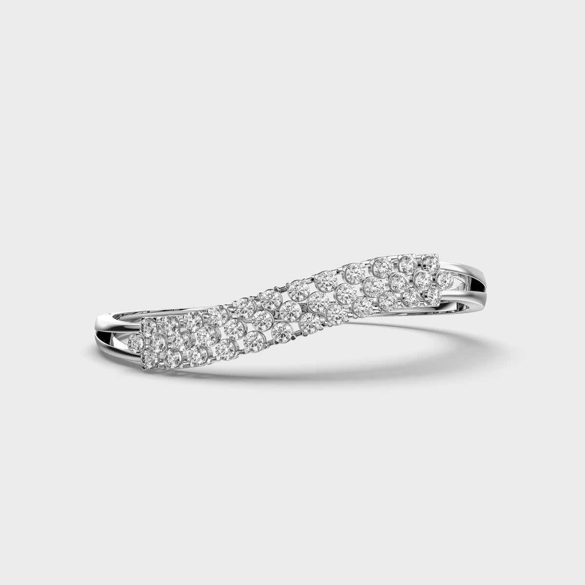 Wave of Infinity Diamond Bracelet
