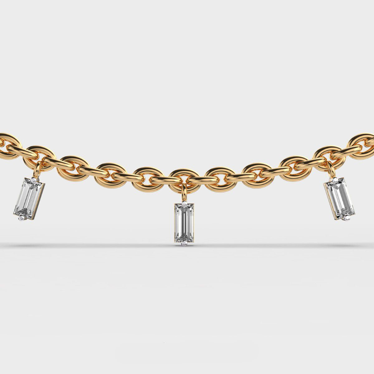 Golded Thread Diamond Bracelet