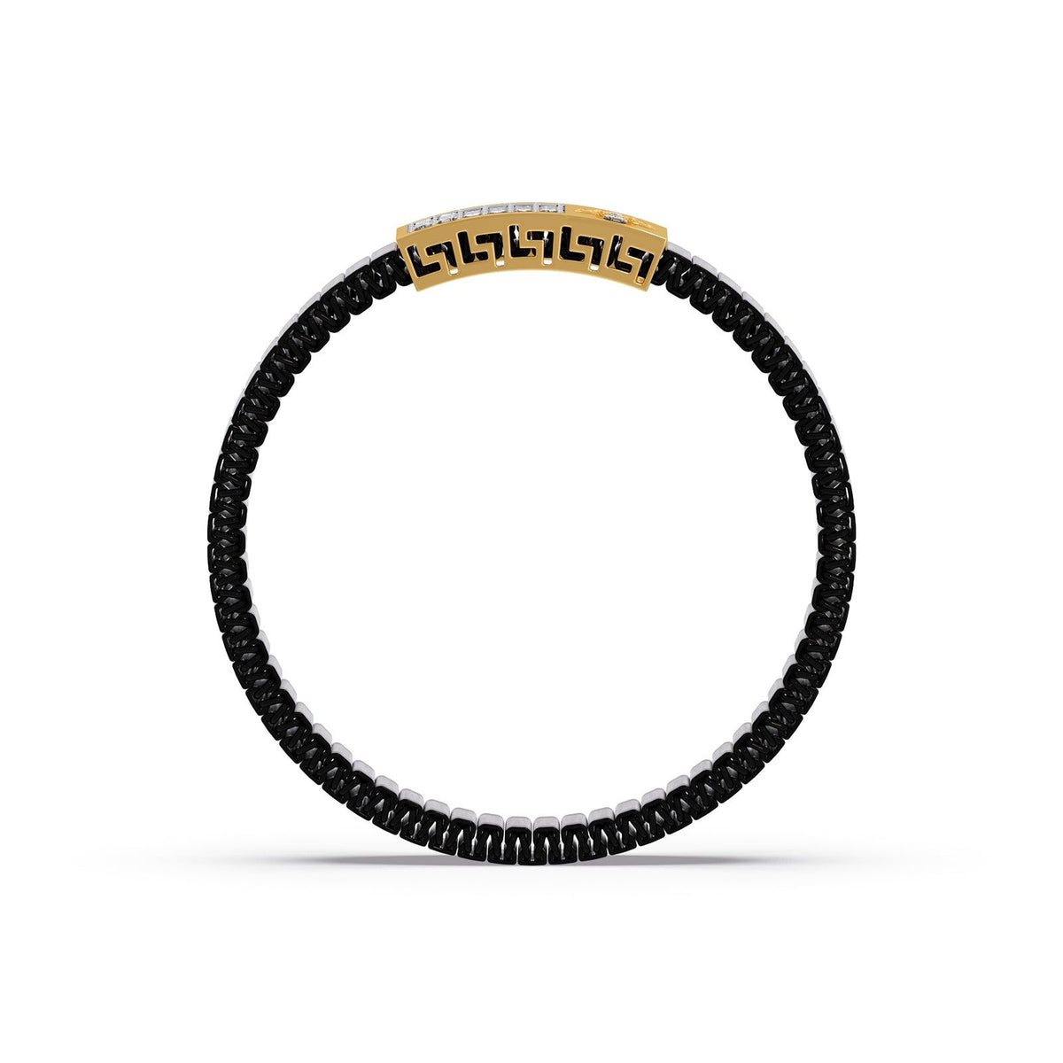 Grid Link Men's Diamond Men's Bracelet